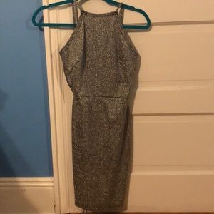 Urban Outfitters Silver Sparkly Dress